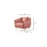 560ARE1729 Фотеља Eses - Pink
