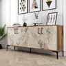 845HCT5303 Комода Kiev - Walnut, White Marble