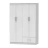 248-000023 Гардеробер Картера Бела121x48x180cm