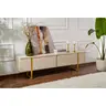 241NRD1308 ТВ Комода Serenity - Travertine, Gold