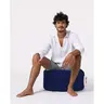 248FRN1313 Bean Bag Round Pouf - Dark Blue