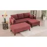 825BLC1519 Софа Bella Corner Sofa Right 2 - Claret Red