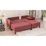 825BLC1519 Софа Bella Corner Sofa Right 2 - Claret Red