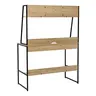 375-000011 Биро Herbey oak-black 100x48x139cm