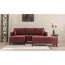 825BLC1518 Софа Bella Corner Sofa Left 2 - Claret Red
