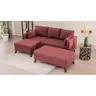 825BLC1518 Софа Bella Corner Sofa Left 2 - Claret Red