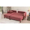 825BLC1518 Софа Bella Corner Sofa Left 2 - Claret Red