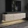 382NRC2507 Тв комода Neon Illuminated - Travertine