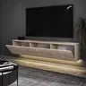 382NRC2507 Тв комода Neon Illuminated - Travertine
