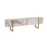 241NRD1307 ТВ Комода Serenity - Fressia Marble, Gold