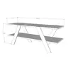 854KLN3024 Тв комода April - White, Anthracite
