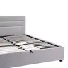 006-000050 Дупли кревет Molito Тапациран во светло сива боја со складирање 160x200cm