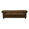 074-000057 Incredible тросед Chesterfield антик кафеава ткаенина