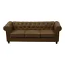074-000057 Incredible тросед Chesterfield антик кафеава ткаенина