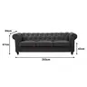 074-000057 Incredible тросед Chesterfield антик кафеава ткаенина