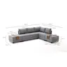 825BLC1003 Софа Fly Corner Sofa Bed Right- Grey