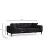 560ARE2361 Софа Athena 3 Seater - Black