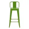 270-000031 Барска столица Utopia метал зелена 42x42x97cm