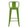 270-000031 Барска столица Utopia метал зелена 42x42x97cm