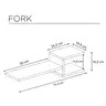 855DTE1662 Ѕидна полица Fork - White