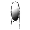 295-000010 Огледало Mirror Inart црна 63.5x50x171cm