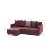 825BLC1723 Софа Aydam Left - Claret Red