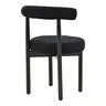 332-000015 Столица Fenza Црна 60x54x75cm