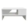 123-000241 Клуб маса Naya Coffee Table бела 93x46x43см