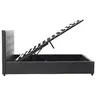 006-000017 Брачен кревет Roi black matte