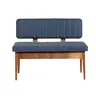 869VEL5139 Софи и гарнитури Vina Bank Dark Blue, Walnut