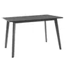 200-000185 Трпезариски сет Benson - Orlean 5 парчиња 120x75x75см во рустикално - сиво ткаенини