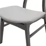 200-000185 Трпезариски сет Benson - Orlean 5 парчиња 120x75x75см во рустикално - сиво ткаенини