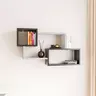 854KLN1709 Ѕидна полица Ayder - Anthracite, White