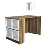 845HCT3804 Биро Box - Walnut, White
