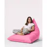 248FRN1196 Bean Bag Pyramid Big Bed Pouf - Pink