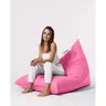 248FRN1196 Bean Bag Pyramid Big Bed Pouf - Pink