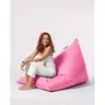 248FRN1196 Bean Bag Pyramid Big Bed Pouf - Pink