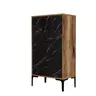 845HCT4112 Чевларник Prag - Walnut, Black Marble