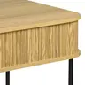 260-000024 Конзола Scandi MDF/Метал во природна боја со црни метални нозе 120x60x76.5cm
