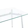 200-001157 Трпезариски сет Quana-Parker Clear стакло 120x70x75cm