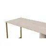 241NRD1107 Биро Twin Study Desk - Travertine, Gold
