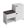 855DTE5168 Плакар за претсобје Haven Shoe Bench - White