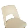 357-000002 Murde chair беж сомотска ткаенина и метални ногарки во природна нијанса 48.5x61x89cm