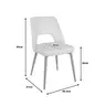 357-000002 Murde chair беж сомотска ткаенина и метални ногарки во природна нијанса 48.5x61x89cm
