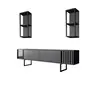 618BLY1142 Тв комода Chrome Line - Anthracite, Black