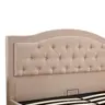 347-000014 Дупли кревет со простор за складирање Majore беж Тапациран 160x200cm