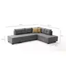 825BLC1181 Софа Manama Corner Sofa Bed Right - Grey
