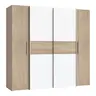 318-000002 Плакар Closet 4 врати сонома Бела Меламин200x61.5x190.5cm
