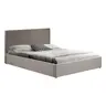 347-000012 Дупли кревет со простор за складирање Zamblene сива кадифена Тапациран 160x200cm