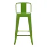 270-000033 Барска столица со наслон Utopia зелена 42x42x86cm
